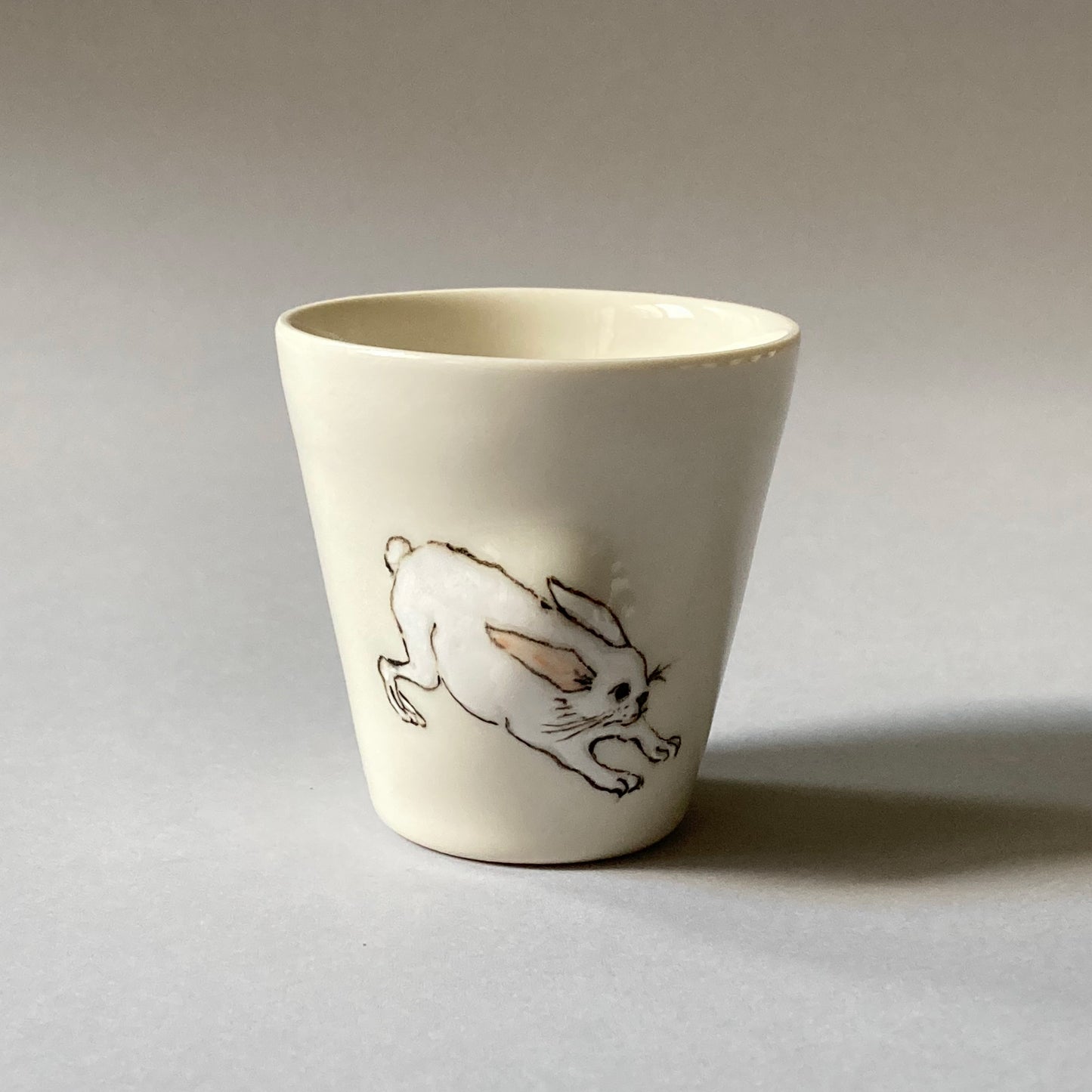 Espresso cup with rabbit