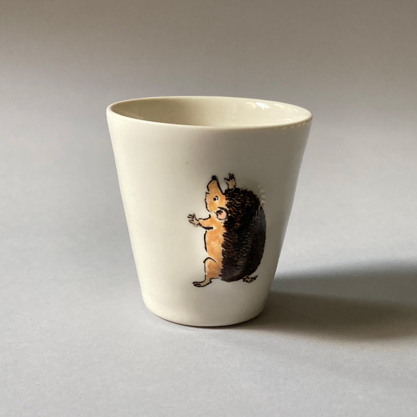 Espresso cup with hedgehog