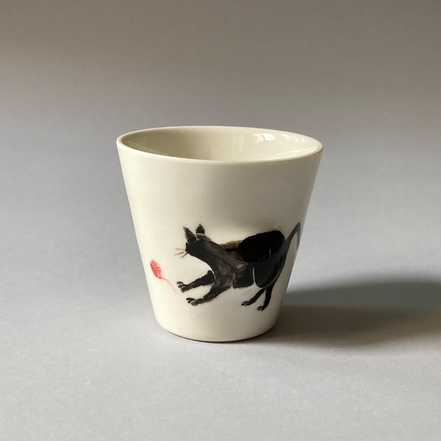 Espresso cup with cat