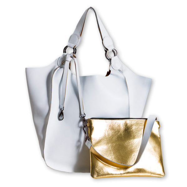 Infinity Big Nobile - Tasche weiss und gold