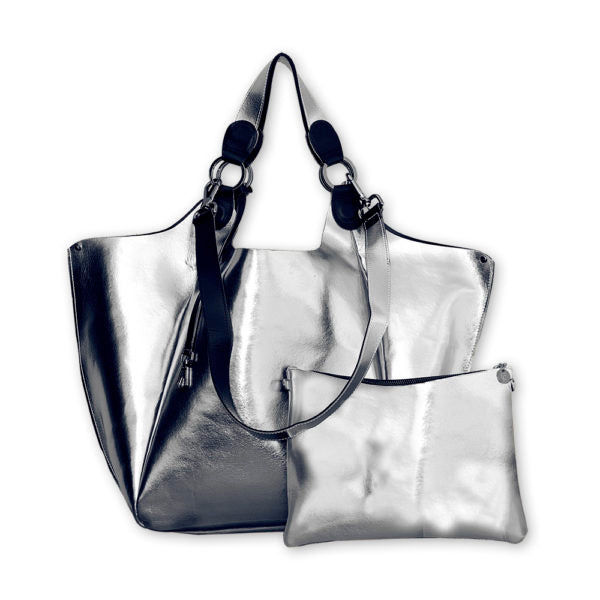 Infinity Big Rock - Bag brack and silver