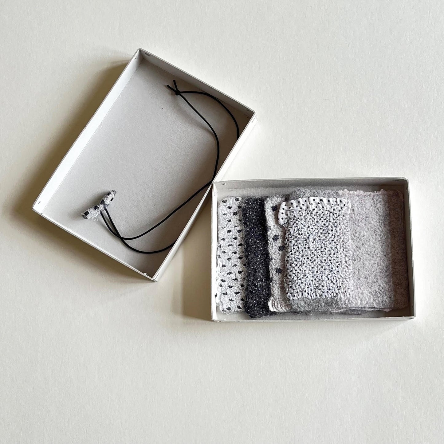 Collage - Coasters set of 4 light gray